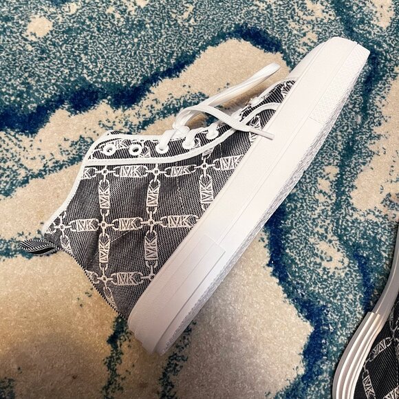 Evy Empire Logo Jacquard High-Top Sneaker Blck/Optic White Sz 11 - Picture 4 of 7